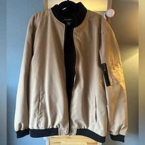 Men's Tan Bomber Jacket